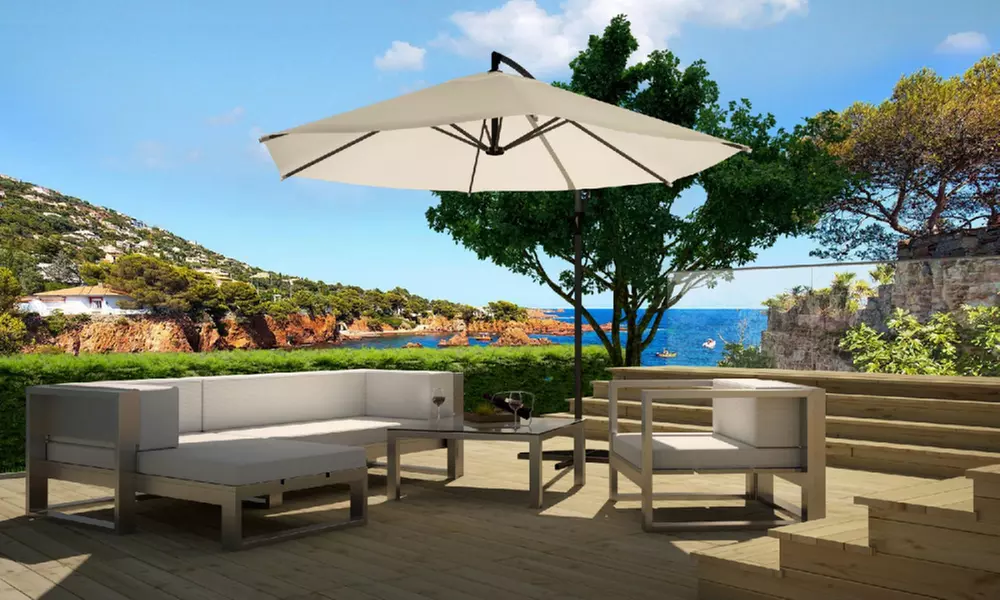 Parasol déporté octogonal (3 m) ou housse de protection de Kocoon