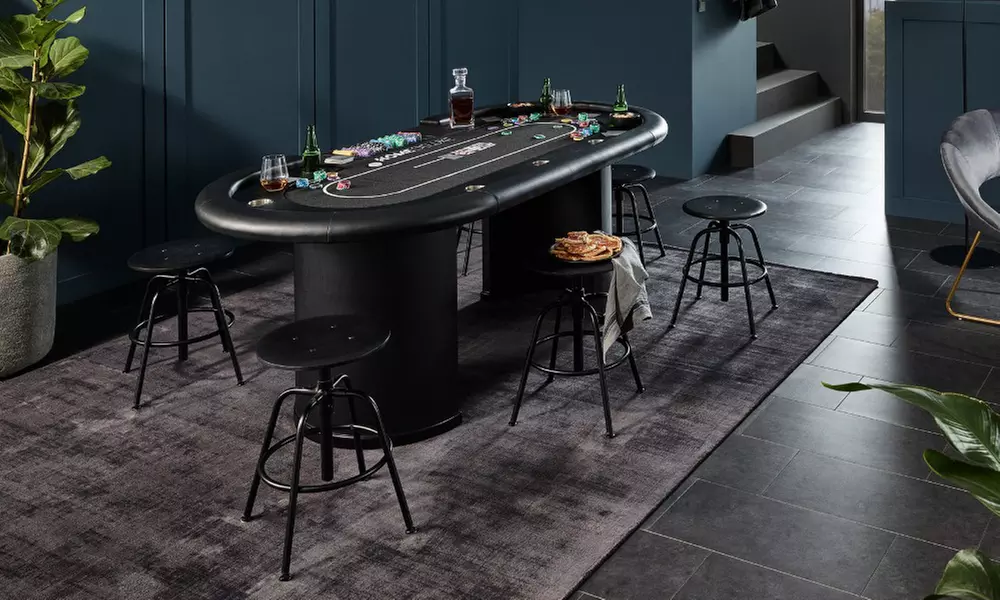 Home Deluxe LED-Pokertisch „Full house"