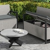 Image 3: Outsunny 151.5L Storage Garden Bench with Cushion