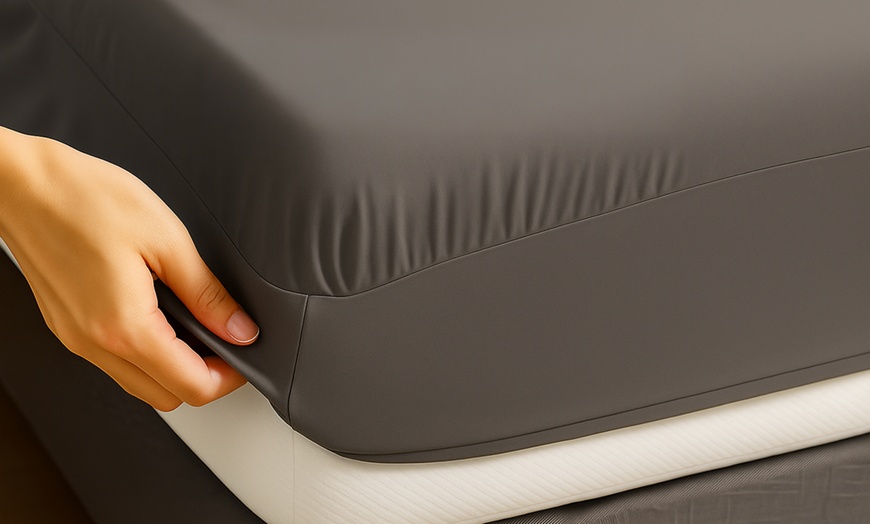 Image 9: Bettwäsche-Set in Schiefergrau, Sampur