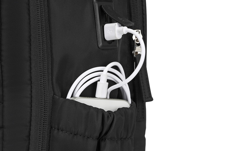 Image 15: Backpack With Waist Pack and USB Charging Ports