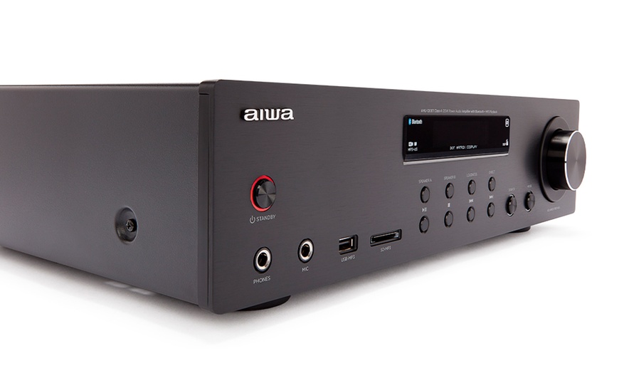 Image 4: Aiwa AMU-120BT 120W RMS All-in-one Stereo Amplifier in Black