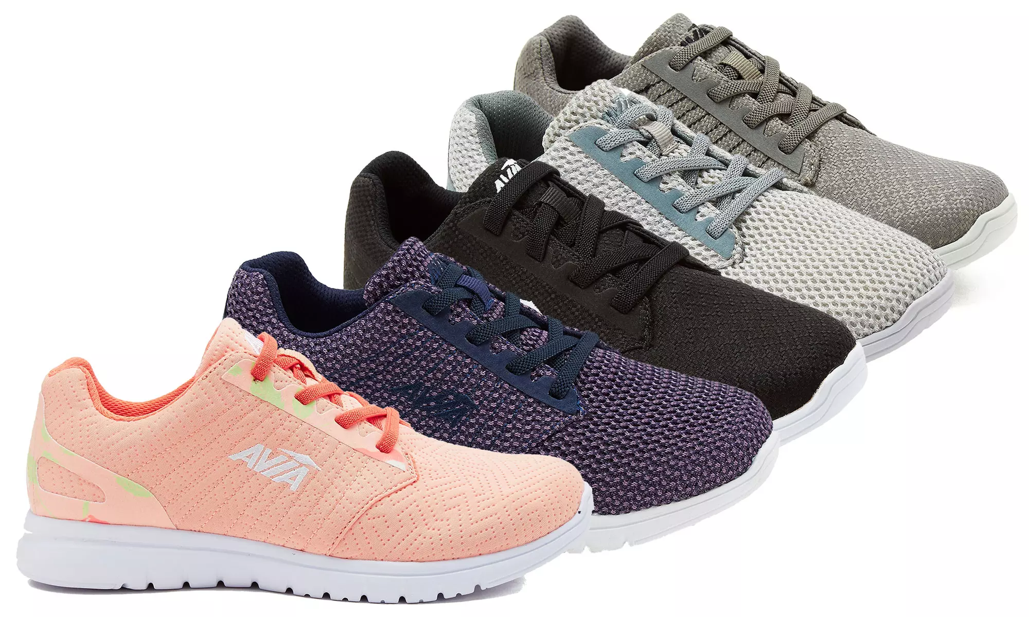 Avia Women's Running Sneakers with Elastic Laces - Primary Image