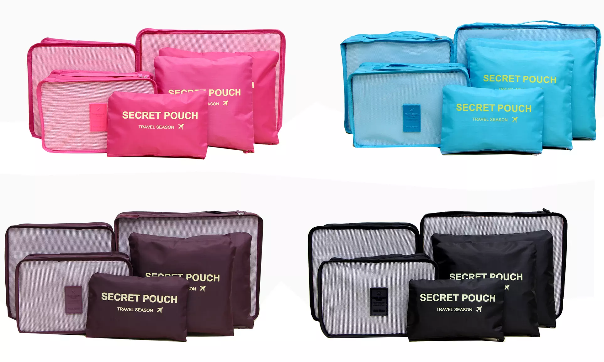 Waterproof Lightweight Travel Packing Bags or Storage Cubes - Primary Image