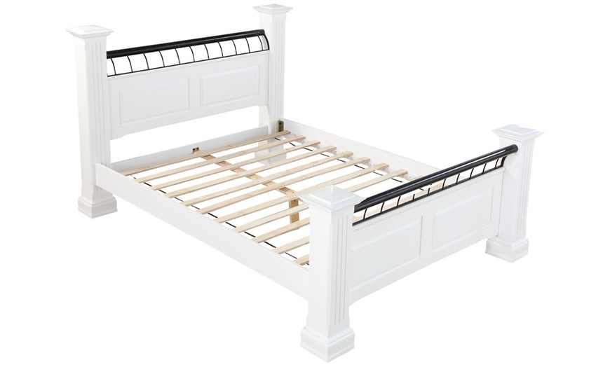 Image 3: Oakdale Solid Wooden Bed Frame