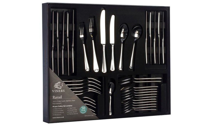 Image 4: Viners Rattail Cutlery Set