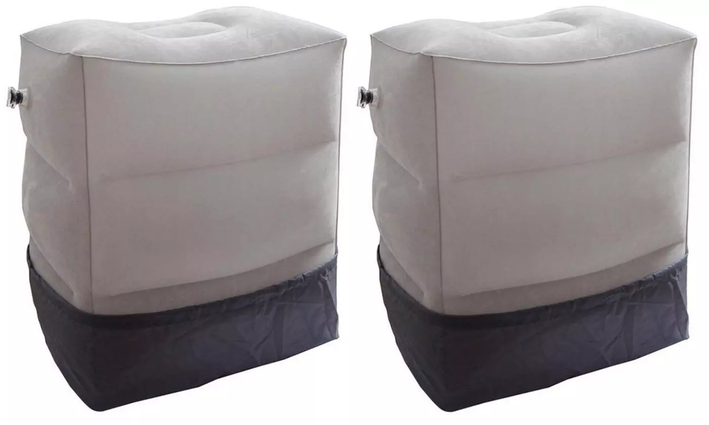 One or Two Inflatable Footrests with Optional Dust Cover