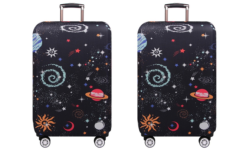 Image 12: One or Two Dust-Resistant Elasticated Suitcase Covers