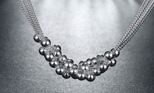 Bubble Necklace in Sterling Silver