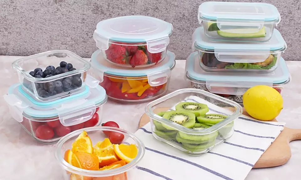GeniCook Oven-Safe Food Storage Container Sets (6-, 12-, 18-, or 30-Piece) - Primary Image