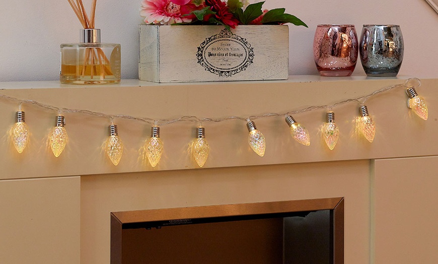 Image 1: Candle Bulb String LED Lights