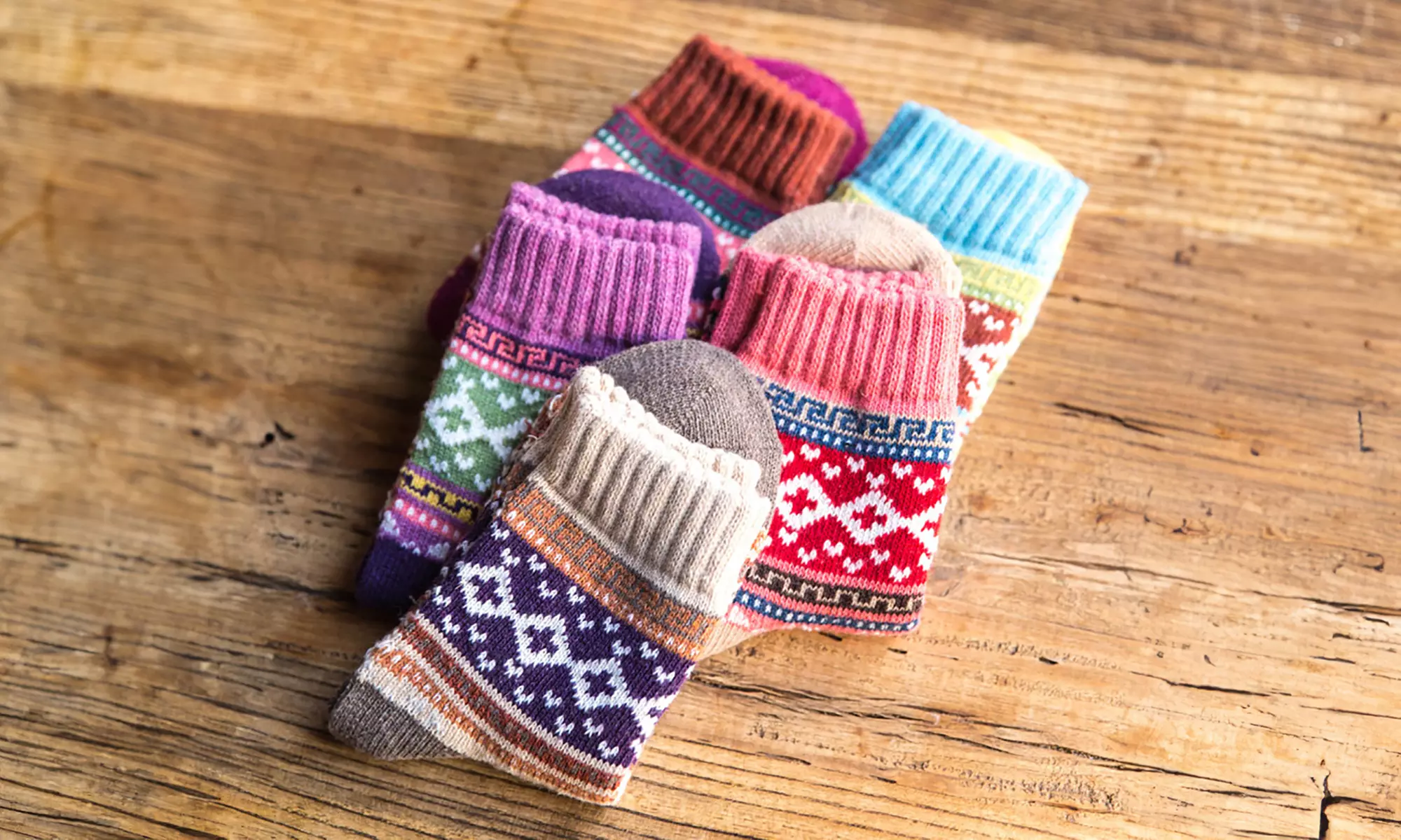 1, 3 ou 5 paires de chaussettes chaudes