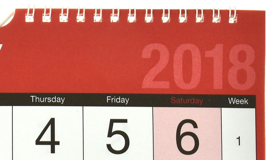 Image 2: 2018 Easy-View Calendar
