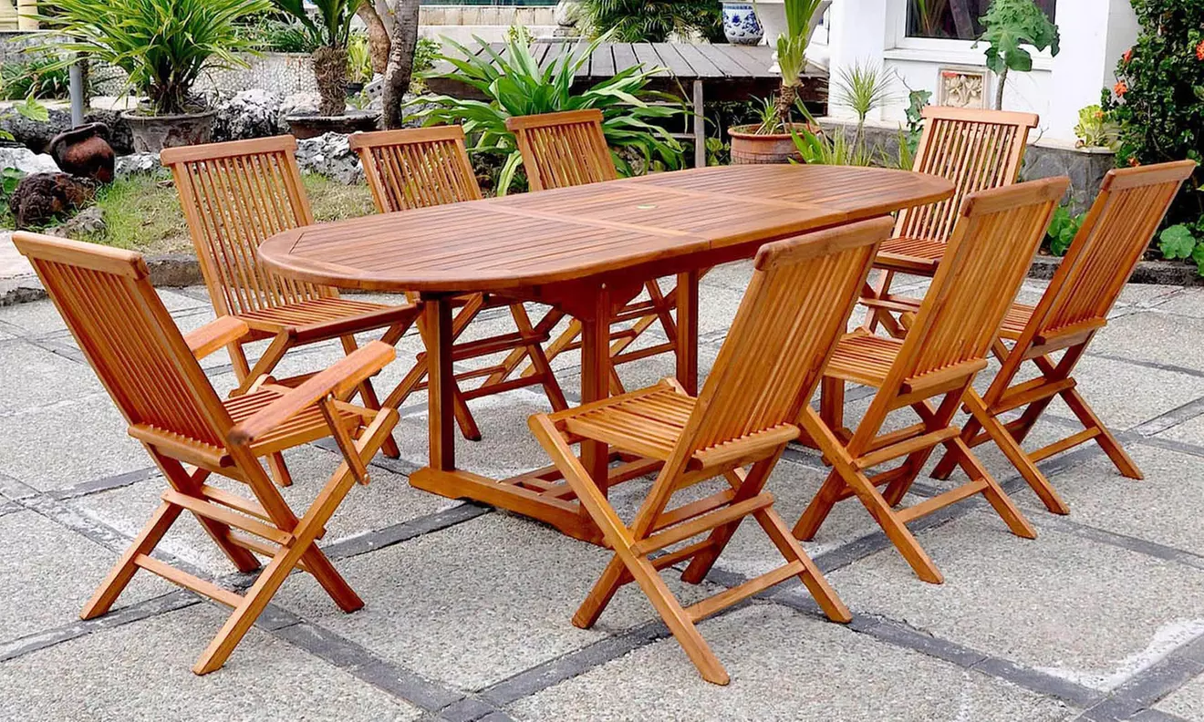 Salon de jardin Teck huilé "Narra" de Kocoon Paris