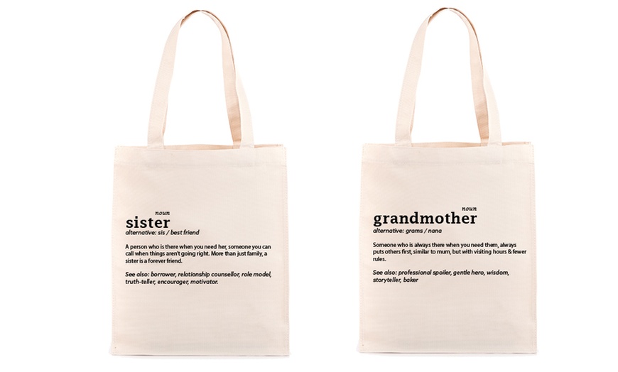 Up To 77% Off Family Tote Bag | Groupon