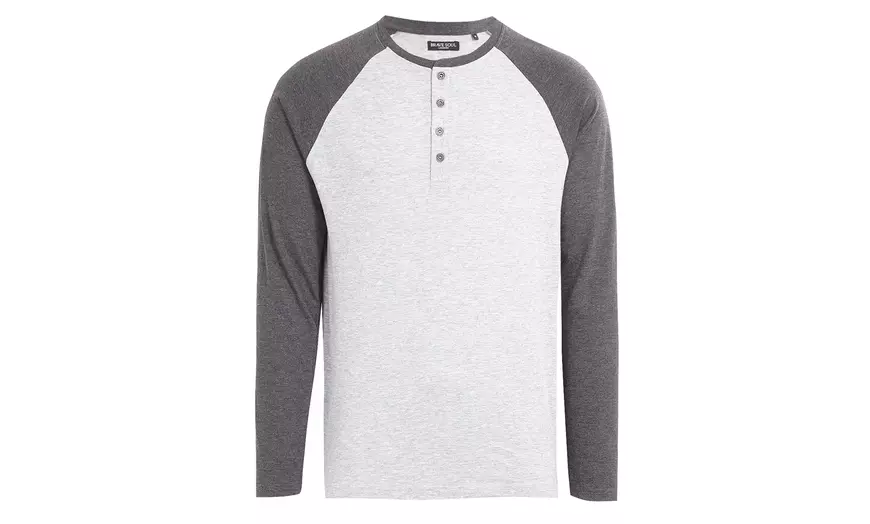 Image 7: Heren raglan top met ronde hals
