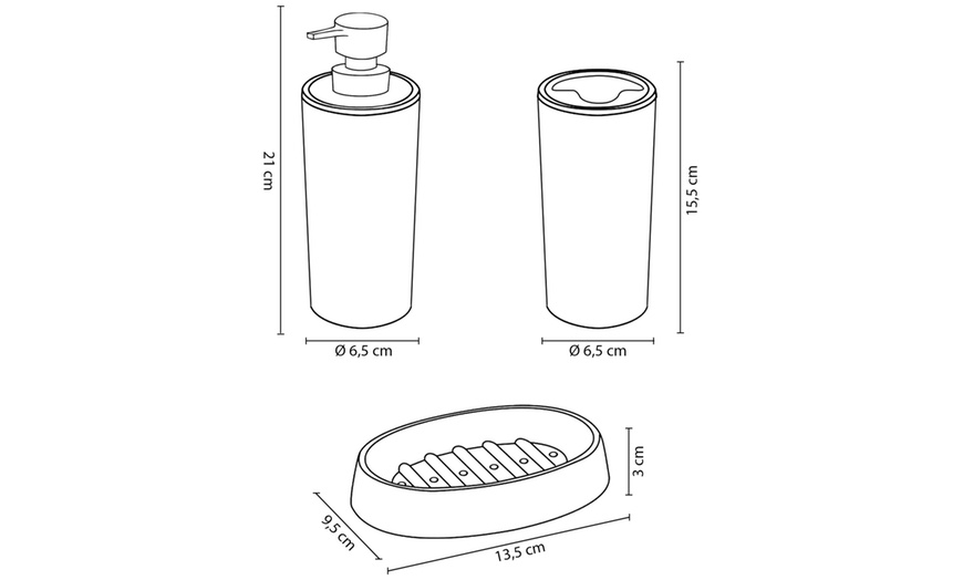 Image 15: Set di 5 accessori da bagno