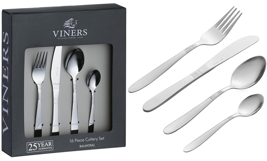 Image 1: Viners 16-Piece Cutlery Set