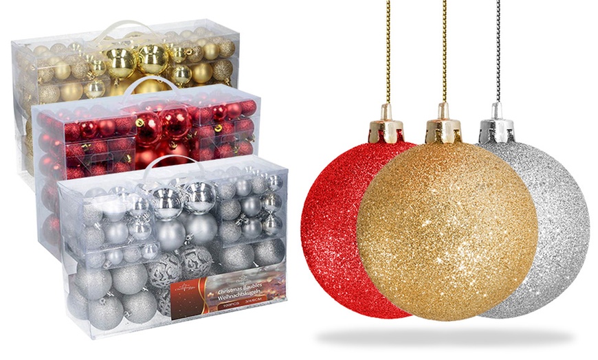 Image 3: 100 Christmas Baubles Collection