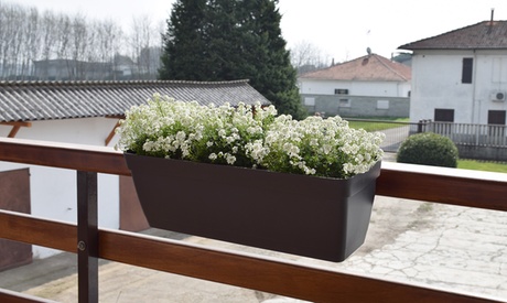 Lotto di balconette con gancio, disponibili in 3 dimensioni e 5 colori