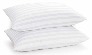 Jumbo Satin Stripe Bounce-Back Pillows