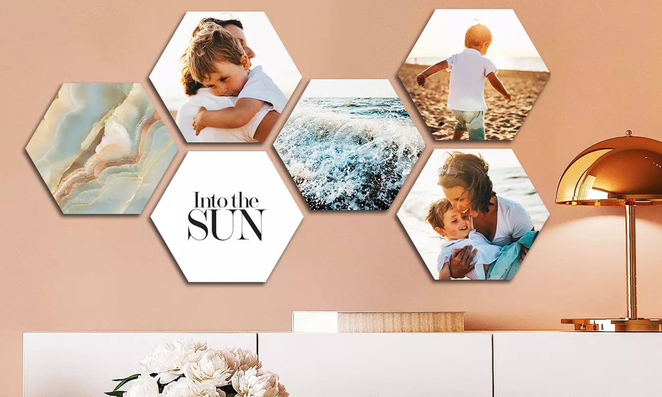 Muchopix hexagone, taille au choix, sur Hellodeco