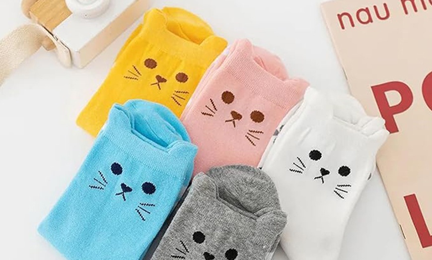 Image 6: Cat Themed Socks