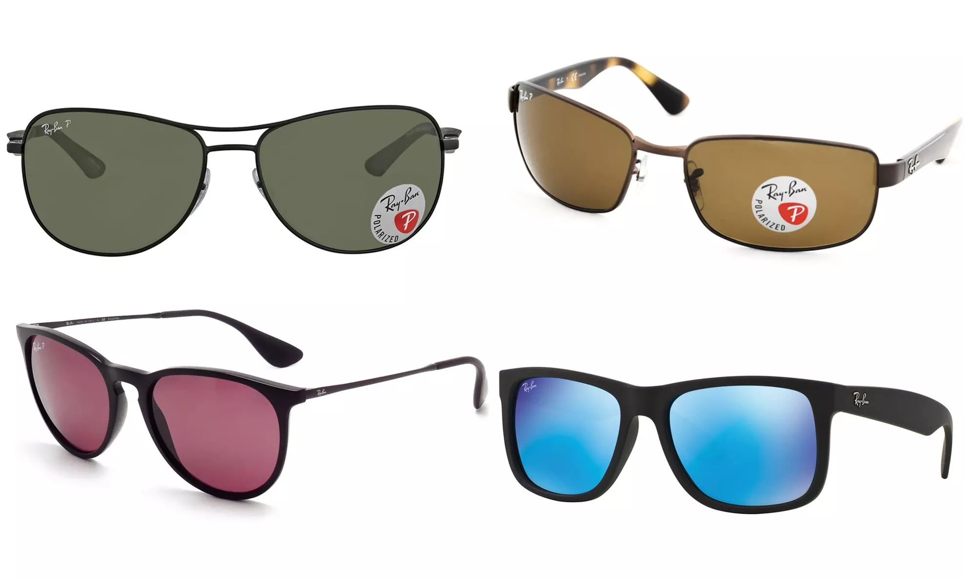 Ray-Ban Justin and Erika Sunglasses for Men and Women - Primary Image