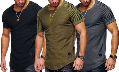 Strukturiertes T-Shirt für Herren