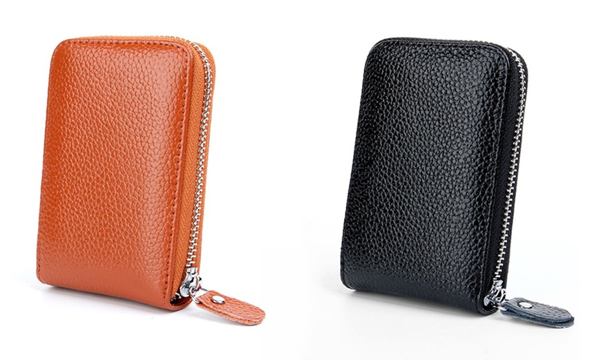 Image 11: Cartera de cuero para tarjetas