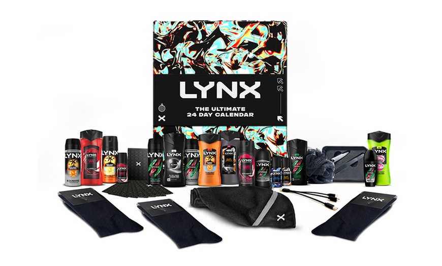 Image 1: Lynx Advent Calendar 24 Day Grooming Gift Set

