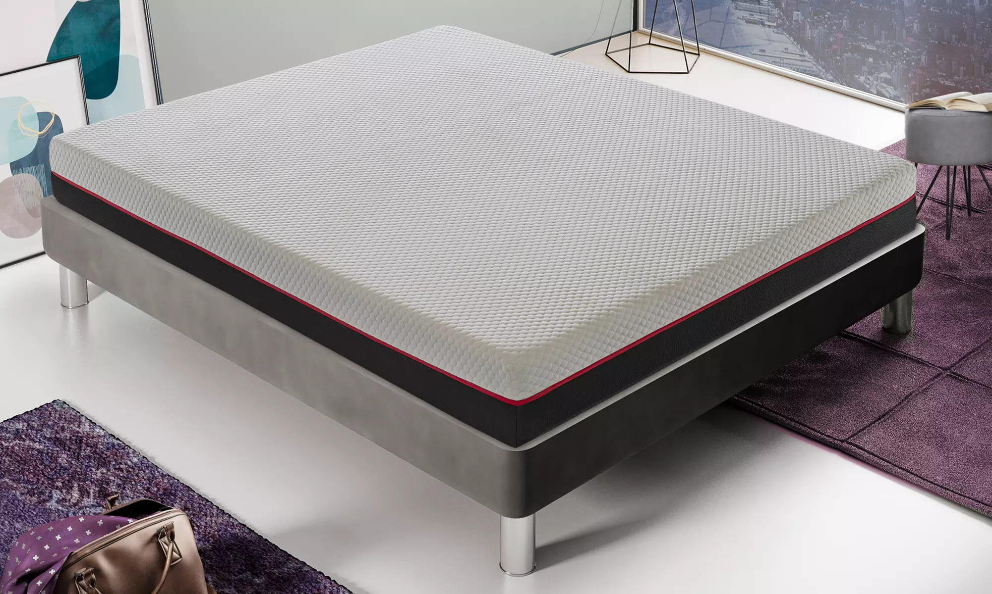 Materasso in memory foam con rivestimento sfoderabile, disponibile in varie misure e con spedizione gratuita - Primary Image