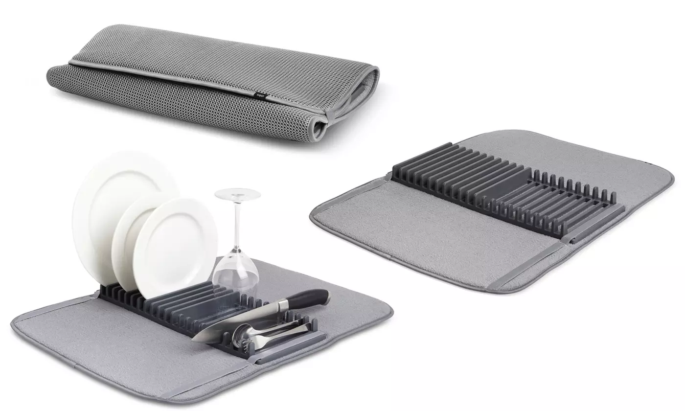 One or Two Absorbent Microfibre Dish Draining Mats - Primary Image