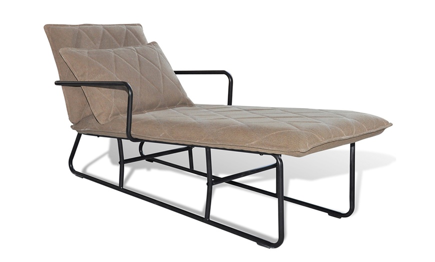 Image 1: Chaise longue avec accoudoir