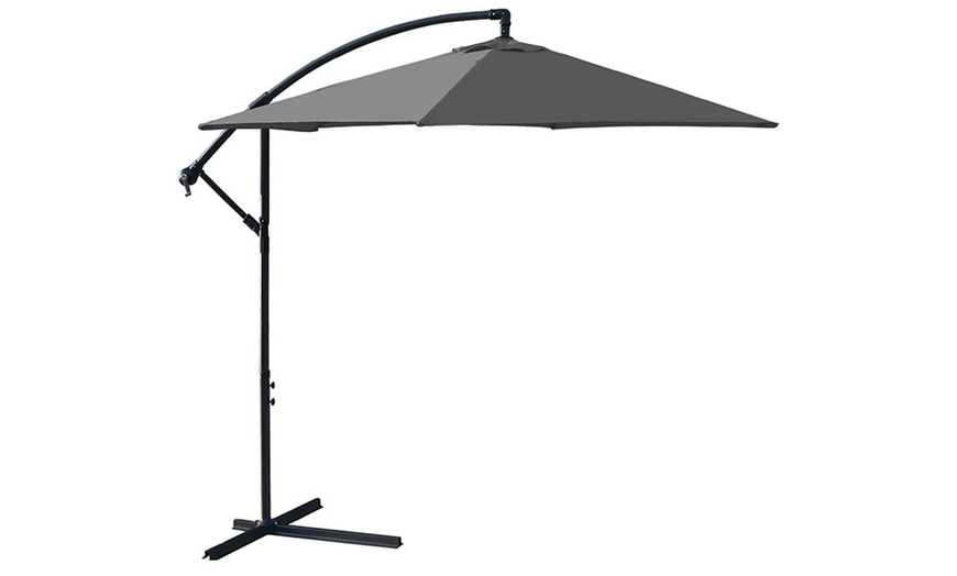 Image 6: Alivio 3m Grey Garden Parasol