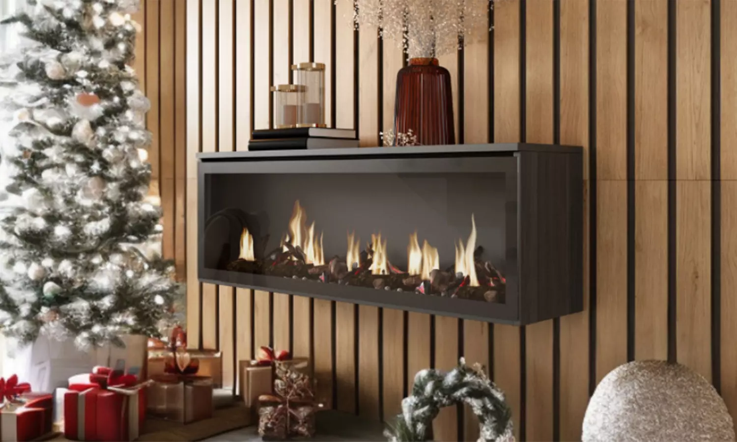 Cheminée décorative "Cozy" à LED