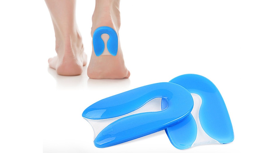 Image 1: Silicone Gel U-Shaped Insoles