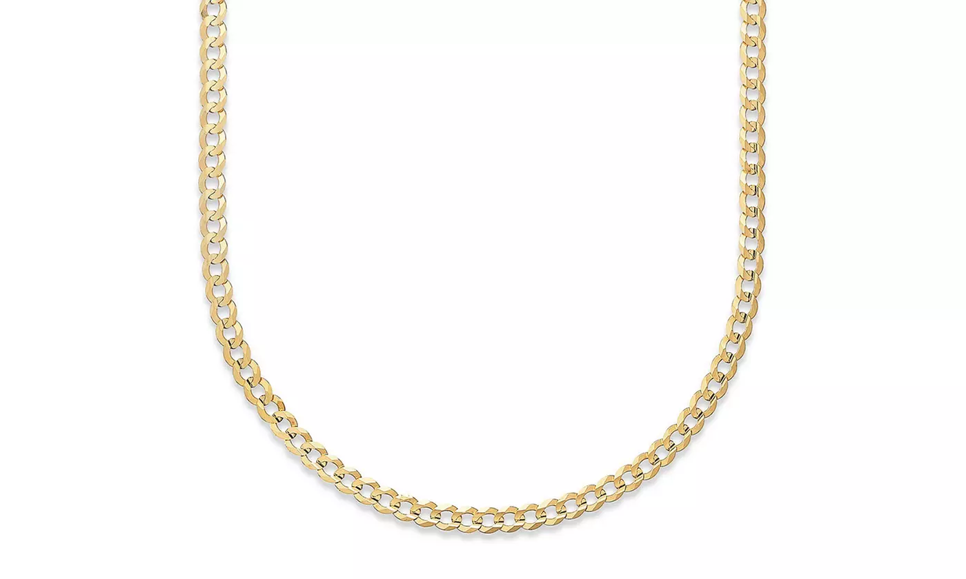 10K Yellow Gold 2.3MM Cuban Link Chain Necklace by MORICCI - Primary Image