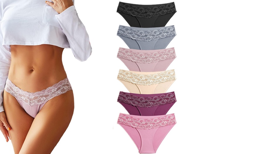 Image 3: 6x oder 12x Nahtloses Spitzenhöschen