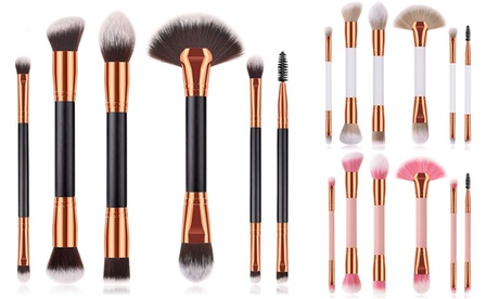 Set de 6 pinceaux à maquillage à double embout