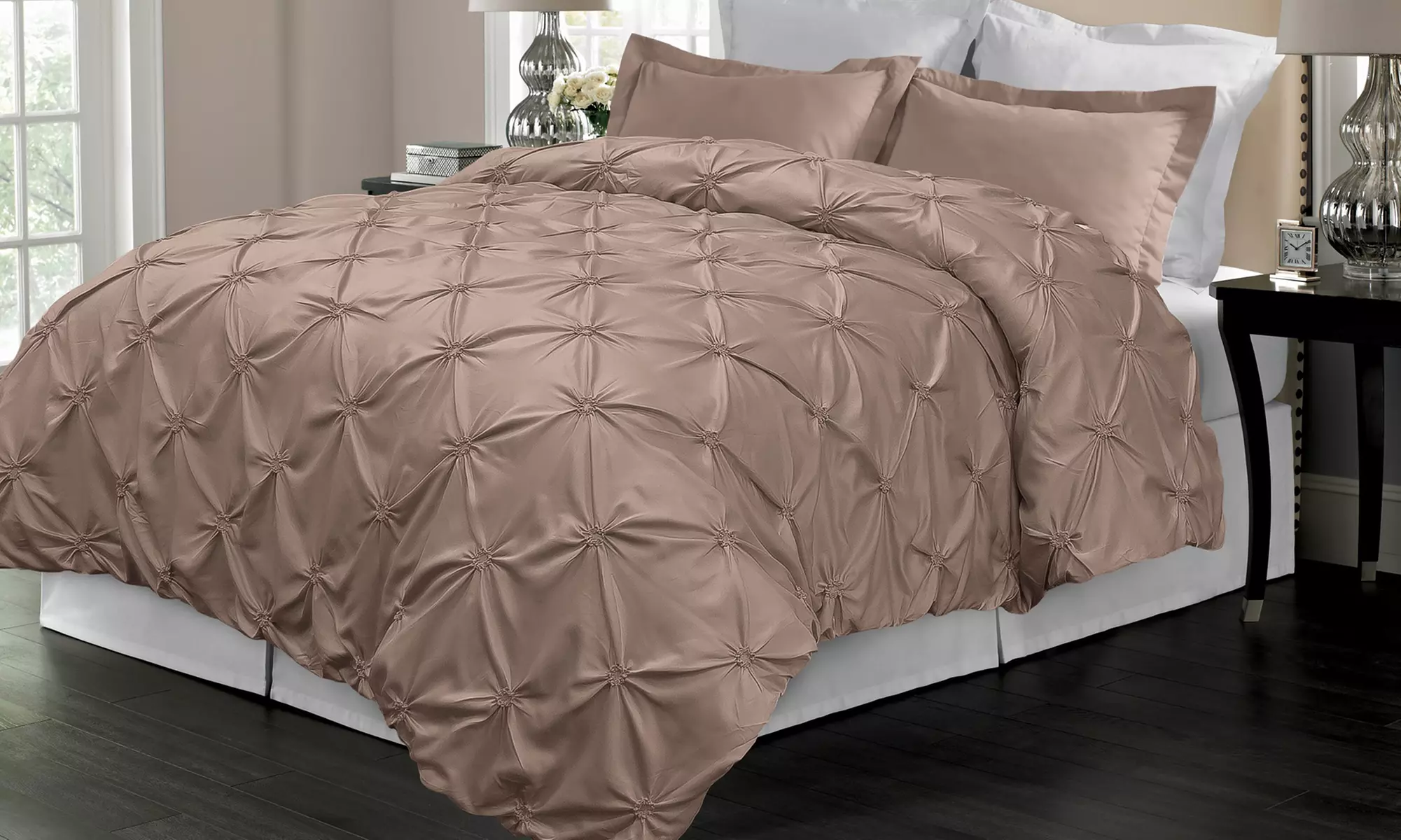 Hotel Grand Pintuck Down-Alternative Comforter Set (2- or 3-Piece) - Primary Image