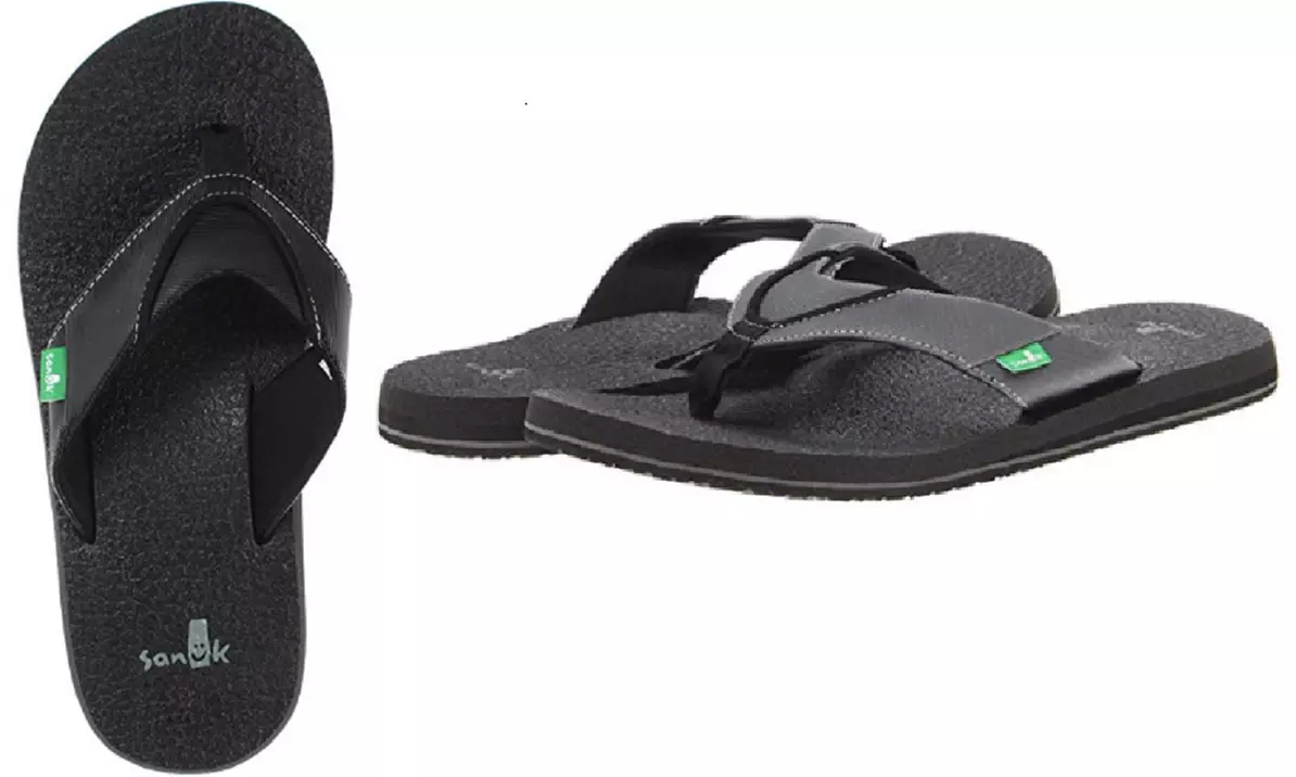 Sanuk Men's Flip Flops with Yoga Mat Footbed - Primary Image