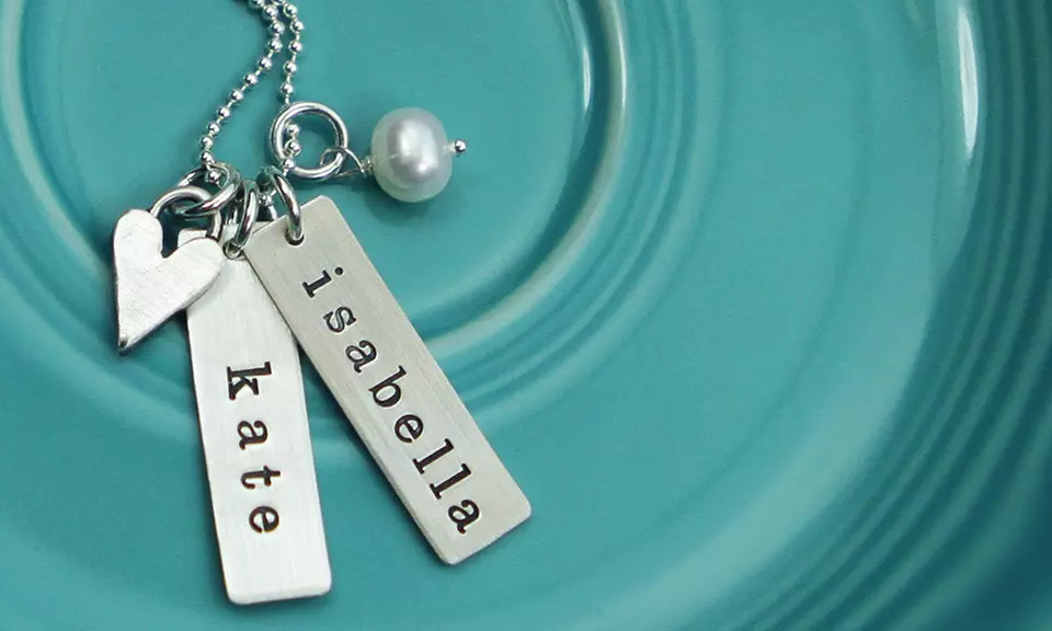 $15 for $30 or $25 for $50 Towards Personalized Hand-Stamped Jewelry from The Vintage Pearl - Second Medium