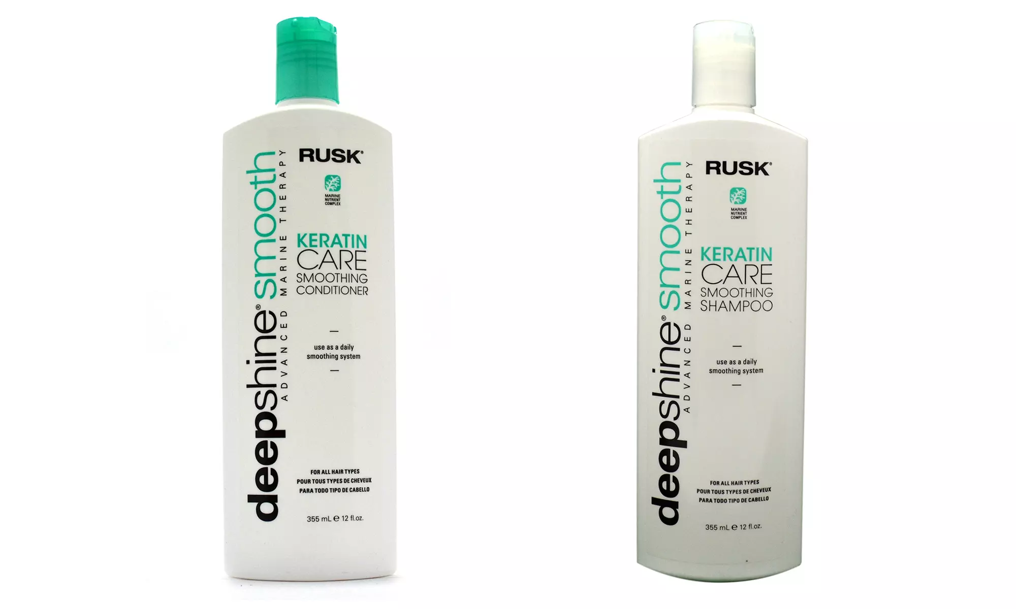 Rusk Deep Shine Smooth Keratin Care Shampoo and Conditioner Set (2-Piece) - Primary Image
