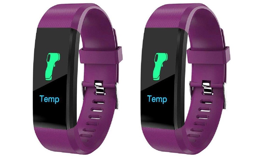 Image 10: One or Two ID115 Plus Fitness Trackers