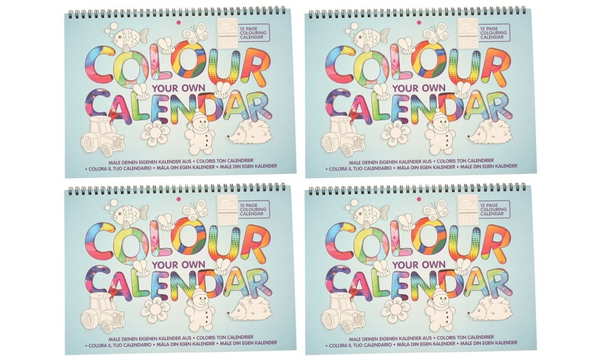 Image 3: One, Two or Four Colour Your Own Calendars