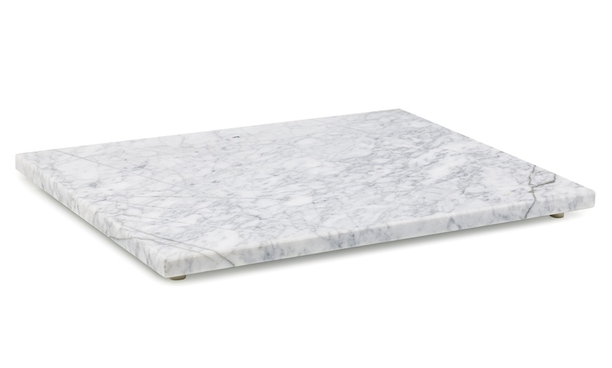 Image 3: White Marble Chopping Board