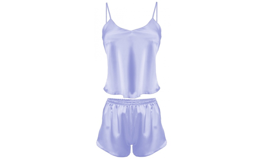 Image 4: Pyjama short en satin Karen