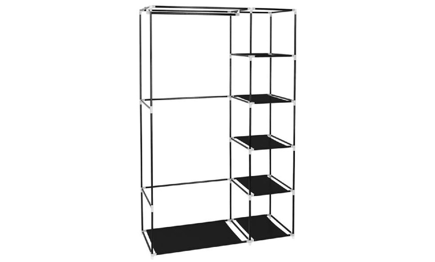 Image 11: 67″ Portable Wardrobe Storage Rack