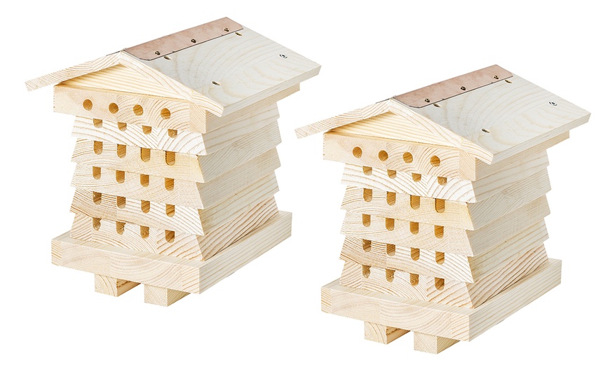 Image 2: Wooden Bee House